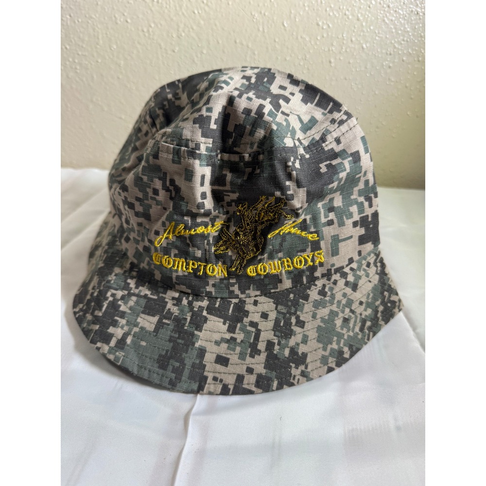 Nissun Cap Compton Cowboys Bucket Hat Digital Camo Almost Famous Embroidered Hat